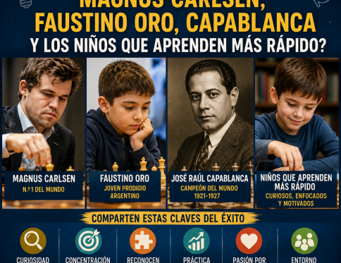 Niños prodigio ajedrez.
