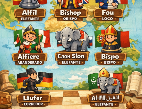 Alfil en otros idiomas