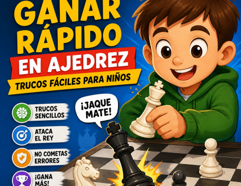 Ganar rápido en ajedrez niños.
